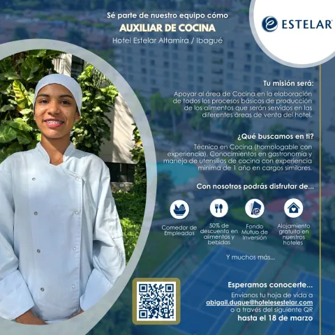 auxiliar de cocina
