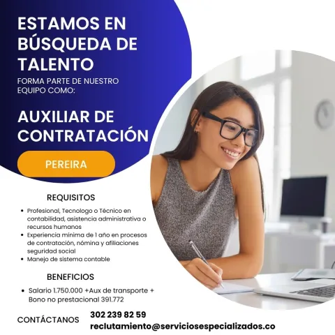 auxiliar contratación