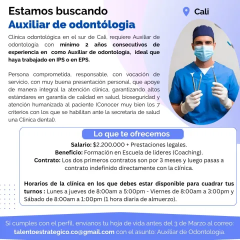 auxiliar odontología