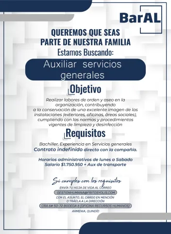 auxiliar servicios generales