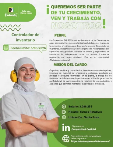 controlador inventarios