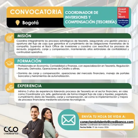 coordinador de inversiones