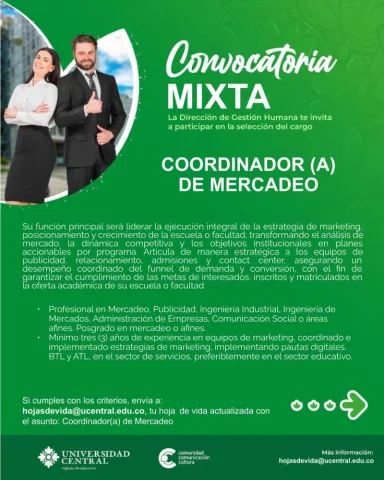 coordinador de mercadeo
