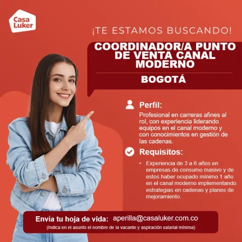 coordinador punto venta