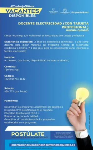 docente electricidad