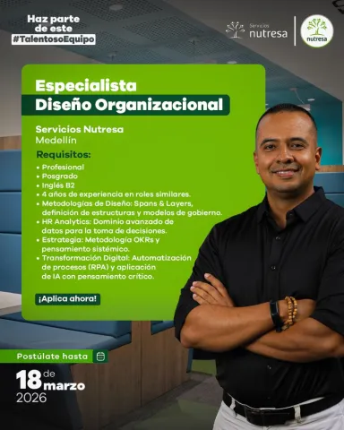 especialista diseño organizacional