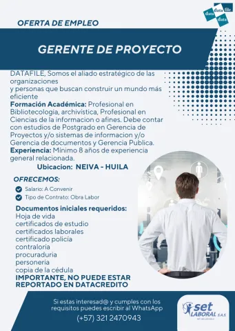 gerente de proyecto