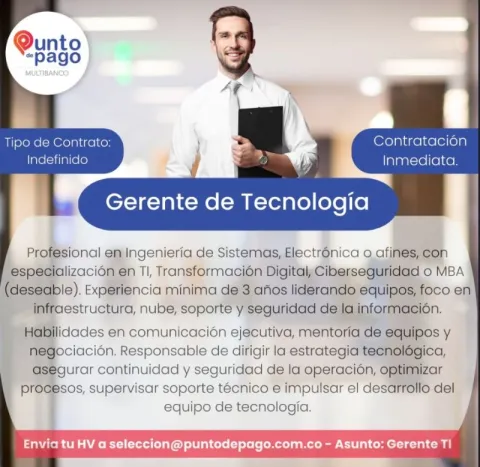 gerente tecnología