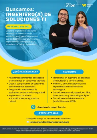 ingeniero de soluciones ti