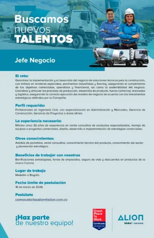 jefe de negocio