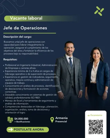 jefe operaciones axm