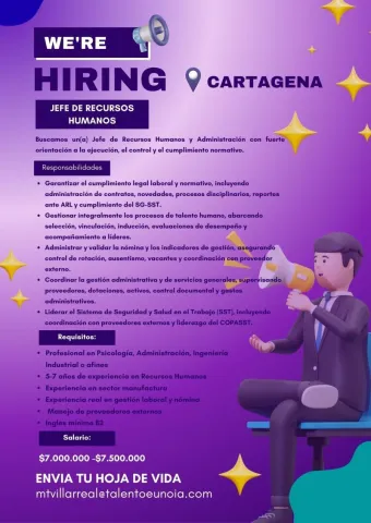jefe recursos humanos