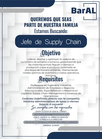 jefe de supply chain