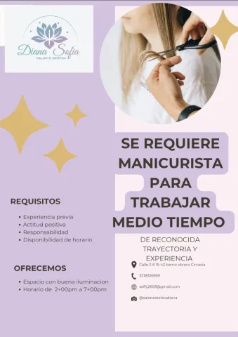manicurista medio tiempo