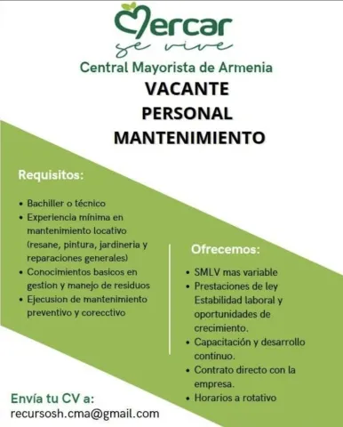 personal mantenimiento