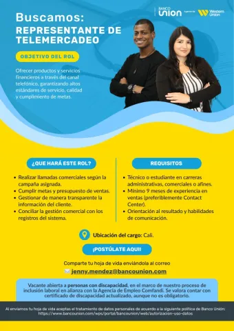 representante telemercadeo