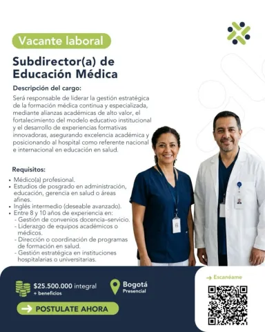 subdirector educación médica