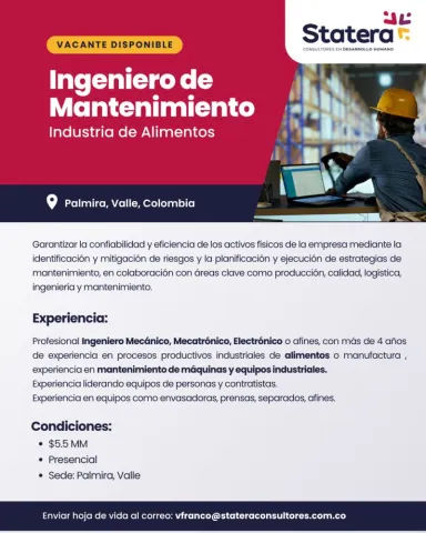 ingeniero mantenimiento