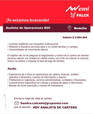 analista operaciones