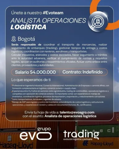 analista operaciones logistica