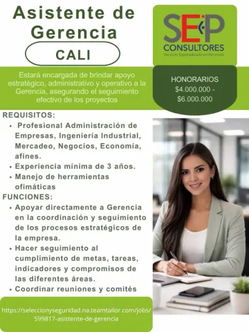 asistente gerencia