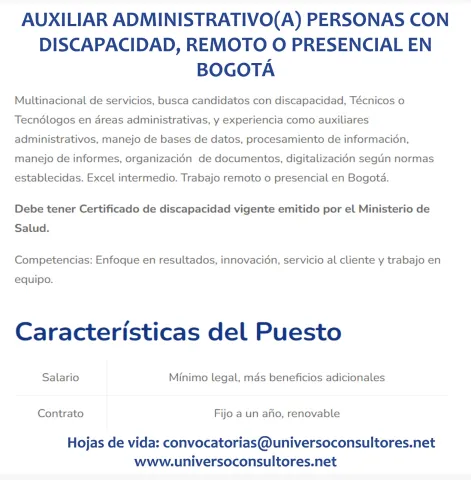 auxiliar administrativo