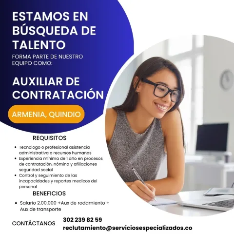 auxiliar contratación