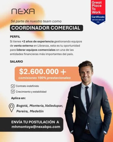 coordinador comercial