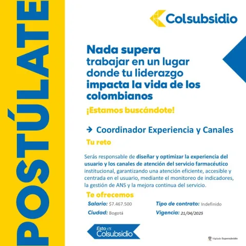 coordinador experiencias
