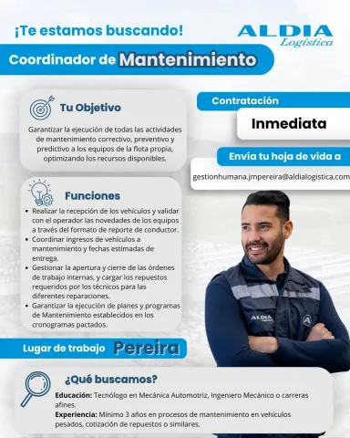 coordinador mantenimiento