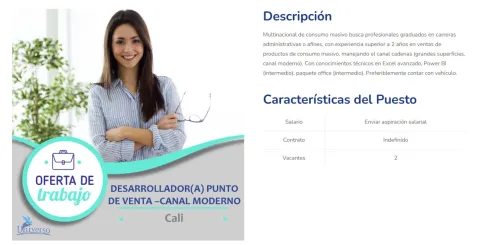 desarrollador ventas