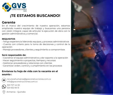 gerente constructura