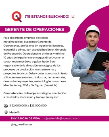 gerente operaciones