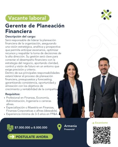 gerente de planeación financiera