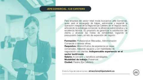 jefe comercial