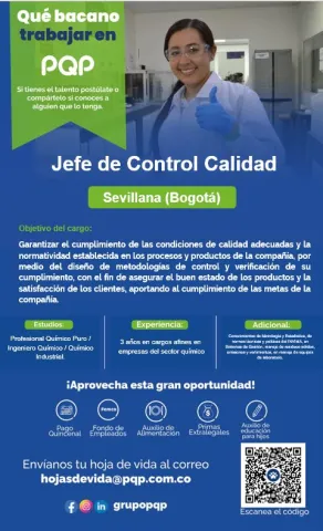 jefe control calidad