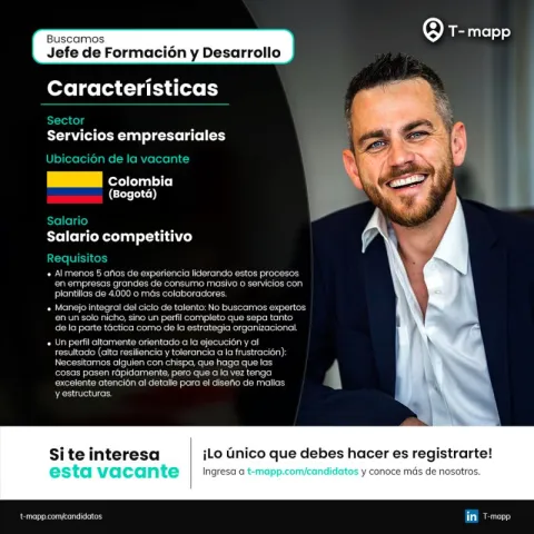 jefe formación y desarrollo