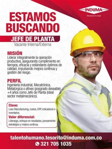jefe de planta