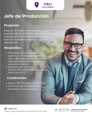 jefe producción