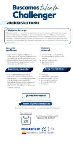 jefe servicio técnico