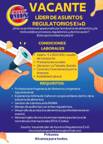 líder asuntos regulatorios