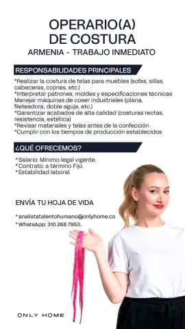 operario costura