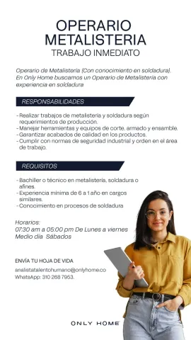 operario metalisteria