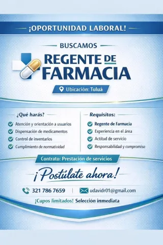regente de farmacia