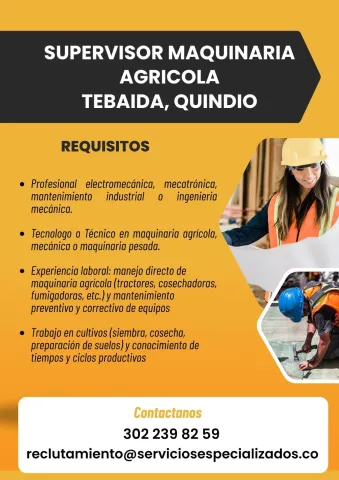 supervisor maquinaria