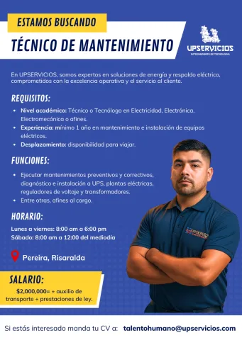 técnico mantenimiento