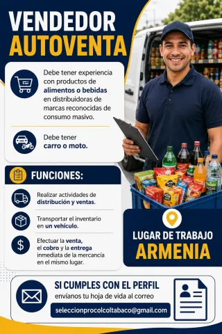 Vendedor Autoventa - Coltabaco
