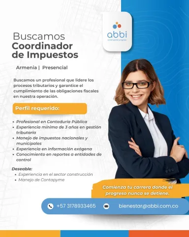 coordinador impuestos