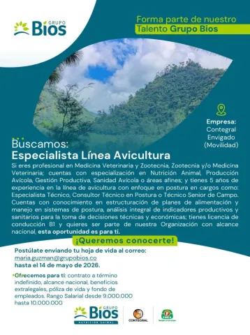 especialista avicultura