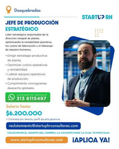 jefe producción